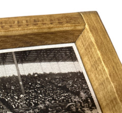 Antique Style 1924 1st Negro League World Series Panoramic Photo on Wood 7×36