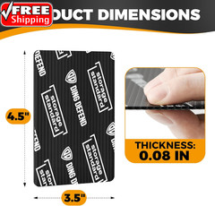 Ding Defend 110-Pack Trading Card Protector Shipping – 3.5 X 4.5 Inch Black Hobb
