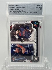 2026 Topps Now Shohei Ohtani John Cena You Can’t See Me TCC Graded Gem Mint 10