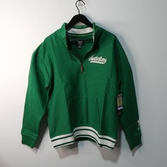 North Stars 1/4 Zip Pullover Mens Medium &rsquo;47 Brand Green Fleece Sweatshirt New
