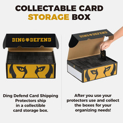 Paquete 510 protectores plastico duro para tarjetas coleccionables Ding Defend