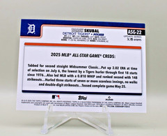 2025 Topps Update Series All-Star Game Tarik Skubal #ASG-22 Rainbow foil