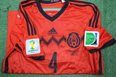 Mexico Jersey World Cup 2014 Large #4 R. MARQUEZ Adidas