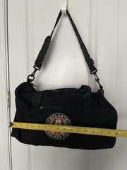 Atlanta United FC Zipper Close Duffle Bag 16 Inches X 9 Inches Black