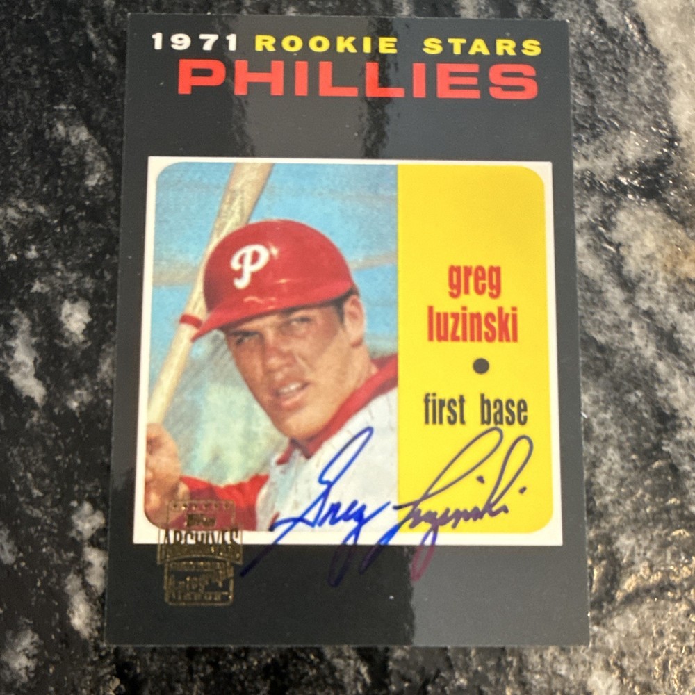 2001 Topps Archives Autograph- Greg Luzinski TAA 66 Of 170 Phillies