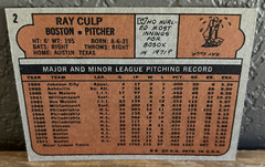1972 Topps Set Break #2 Ray Culp Boston Red Sox