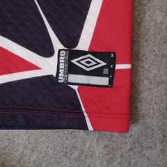 Vintage Umbro Goalkeeper Jersey Mens S Black Red Elbow Pad Shirt Football Soccer