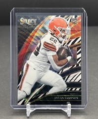 2025 PANINI SELECT NFL #255 Dylan Sampson RC Club Hobby True Zebra Case Hit SSP