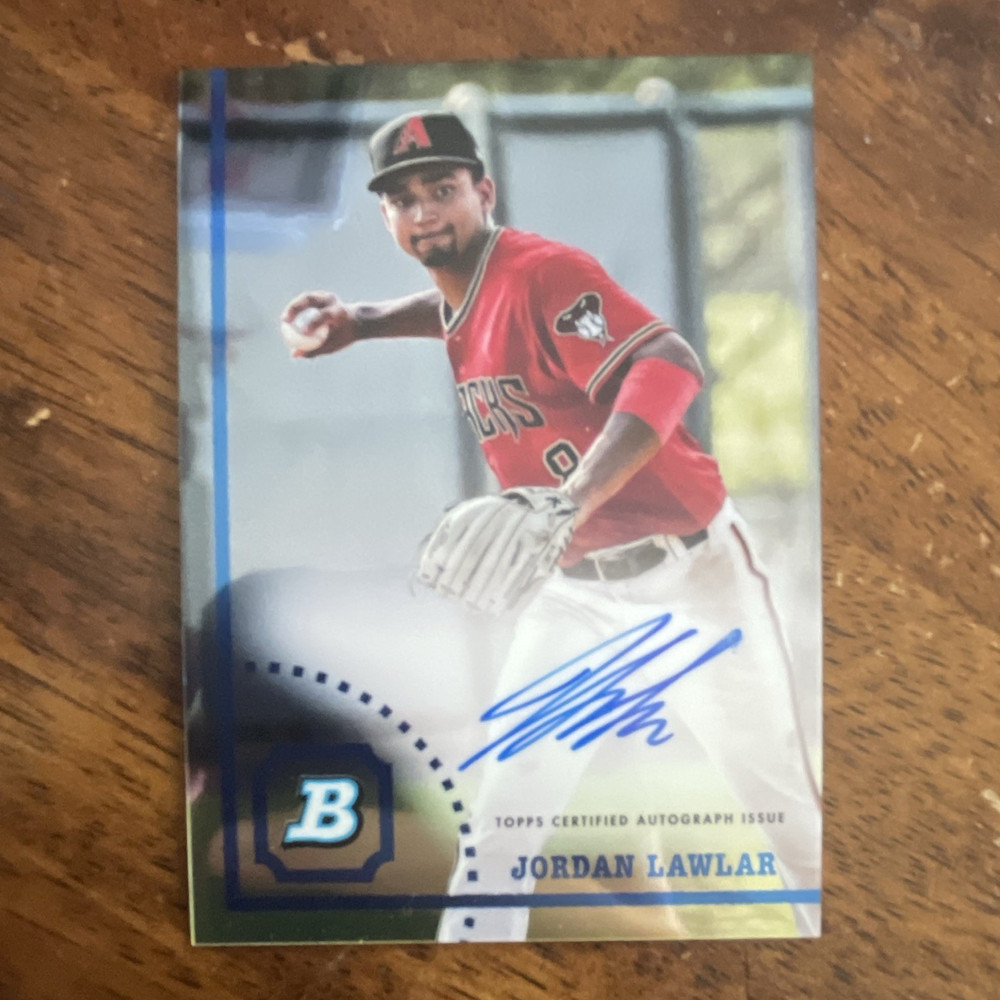 2022 Bowman Heritage Chrome Prospect Autos Jordan Lawlar Auto RC CPA-JL