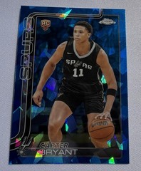2025-26 Topps Chrome Sapphire Carter Bryant RC #264 San Antonio Spurs