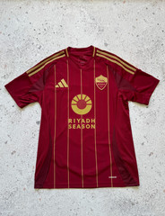As Roma 2024/2026 Home Football Shirt #16 Paredes Adidas Jersey IT6058 Size M