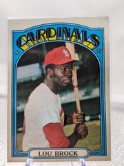 Topps Lou Brock St. Louis Cardinals 1972 Topps Base Set #200 Baseball Card