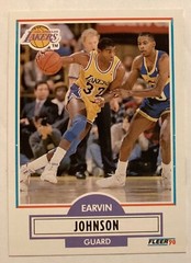 1990-91 Fleer #93 Earvin Magic Johnson Los Angeles Lakers