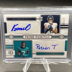 2024 National Treasures Prime Pairings Rome Odunze/Brian Thomas Jr. Auto 17/25