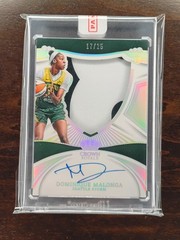 2025 Panini Crown Royale WNBA Dominique Malonga Silhouette AUTO /25
