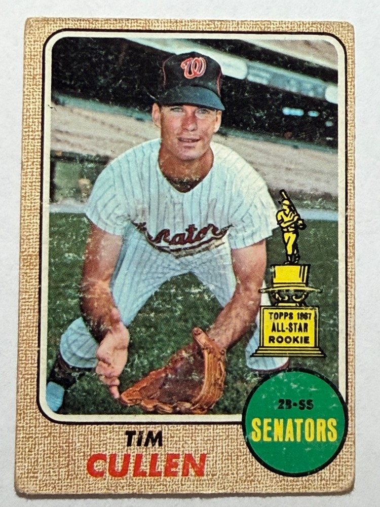 1968 Topps #209 TIM CULLEN ⚾ Washington Senators ⚾ FREE SHIPPING ⚾️