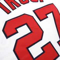 Mike Trout California Angels Men&rsquo;s Cooperstown Home White Throwback Jersey