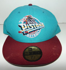 Detroit Pistons NEW Era 5950 NBA 7 5/8 Hat Cap Horse Hardwood Classics HWC *RARE