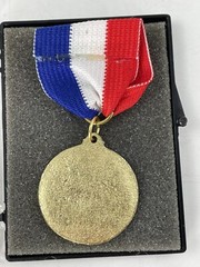 US Kids Pennsylvania Keystone Wrestling Medal Medallion Ribbon Vtg Award w Case