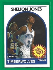 1989-90 NBA Hoops – Shelton Jones #306 Minnesota Timberwolves