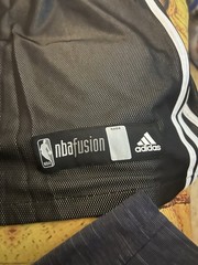 NBA tank Top Adult Size Large, Basketball Jersey Reversible Black And Gray