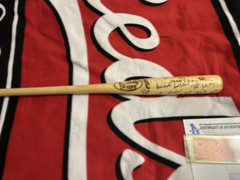 1984 US Olympic Baseball Team Authenticated Signed Bat w/Mark McGwire + Tickets