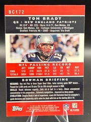 Tom Brady 2007 Bowman Chrome Football Card #BC172 New England Patriots – 1879