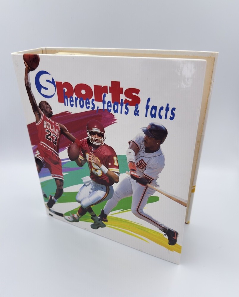 1994 Sports Heroes Feats & Facts NFL FOOTBALL Collection 173 Pages with BINDER