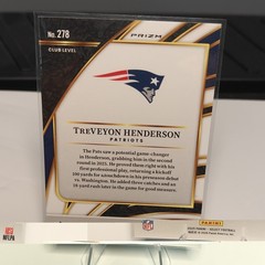 2025 Panini Select Treveyon Henderson Prizm Club Level RC #278 Patriots