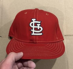 Vintage St Louis Cardinals Annco Fitted Hat Size 7 MLB Made USA Wool Red Cap