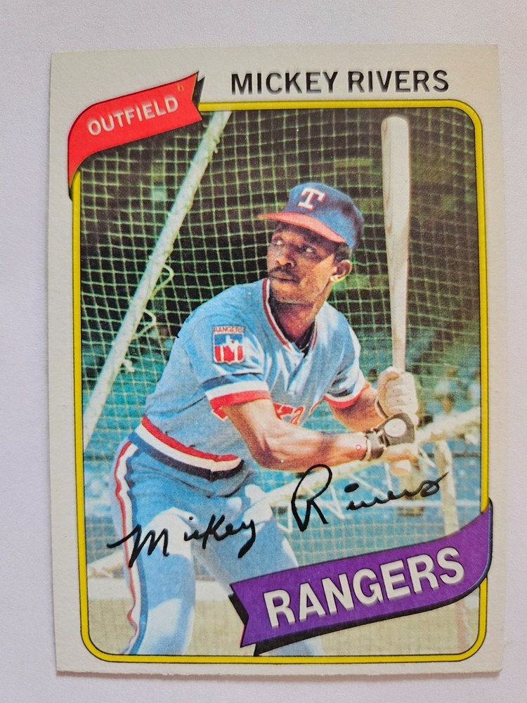 1980 TOPPS MICKEY RIVERS #485 EX/MT