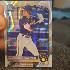 2025 Bowman Chrome Braylon Payne Brewers Auto RC #CPA-BP & Bowman Chrome/399