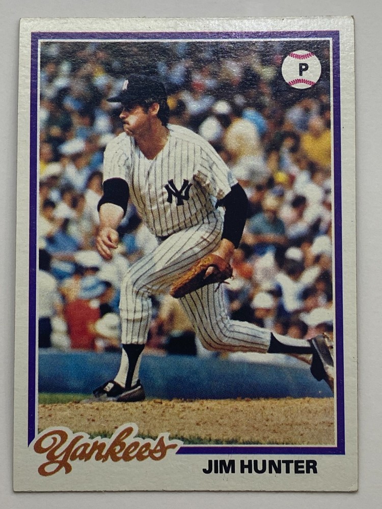 1978 Topps #460 Jim « Catfish » Hunter New York Yankees MLB HOF Vintage VG-VG+