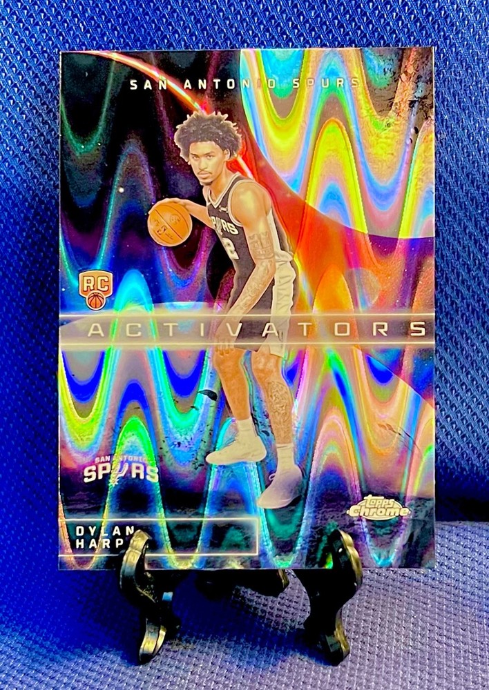 DYLAN HARPER 2025-26 Topps Chrome RayWave Refractor Activator AC-12 Rookie SPURS
