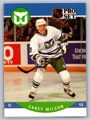 1990-91 Pro Set #453 Carey Wilson Hartford Whalers NHL Hockey Card Center