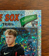 2026 Topps Heritage – Kyle Teel #182 Chrome Silver Sparkle Refractor (RC)