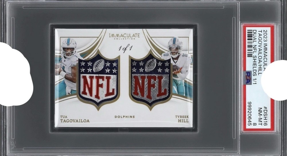 2023 Panini Immaculate Tagovailoa/Hill Dual NFL Shields 1/1