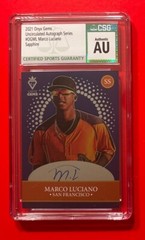 2020 Onyx Gem Uncirculated Autograph Series Marco Luciano Sapphire Graded CSG AU