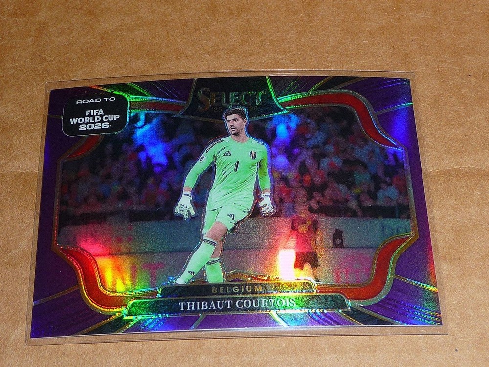 2025/26 Panini Select CUP SOCCER THIABAUT COURTOIS PURPLE PRIZM 81/150 #240