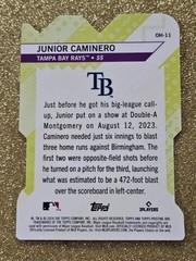 2024 Topps Pristine Rookie Refractor Junior Caminero OH SNAP RC #OH-11 MINT 💥💥