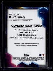2023 Bowman&rsquo;s Best Baseball Dalton Rushing #B23-DR Best of Autographs
