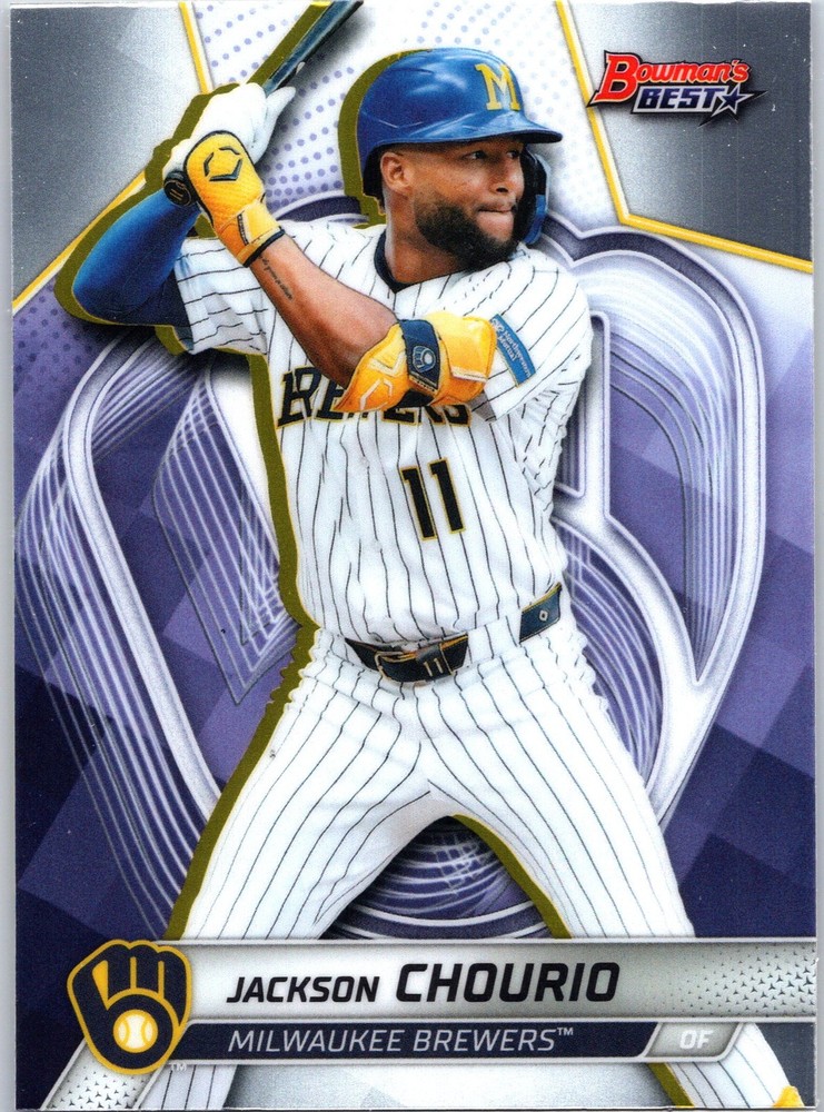 2025 Bowman&rsquo;s Best #10 Jackson Chourio Milwaukee Brewers