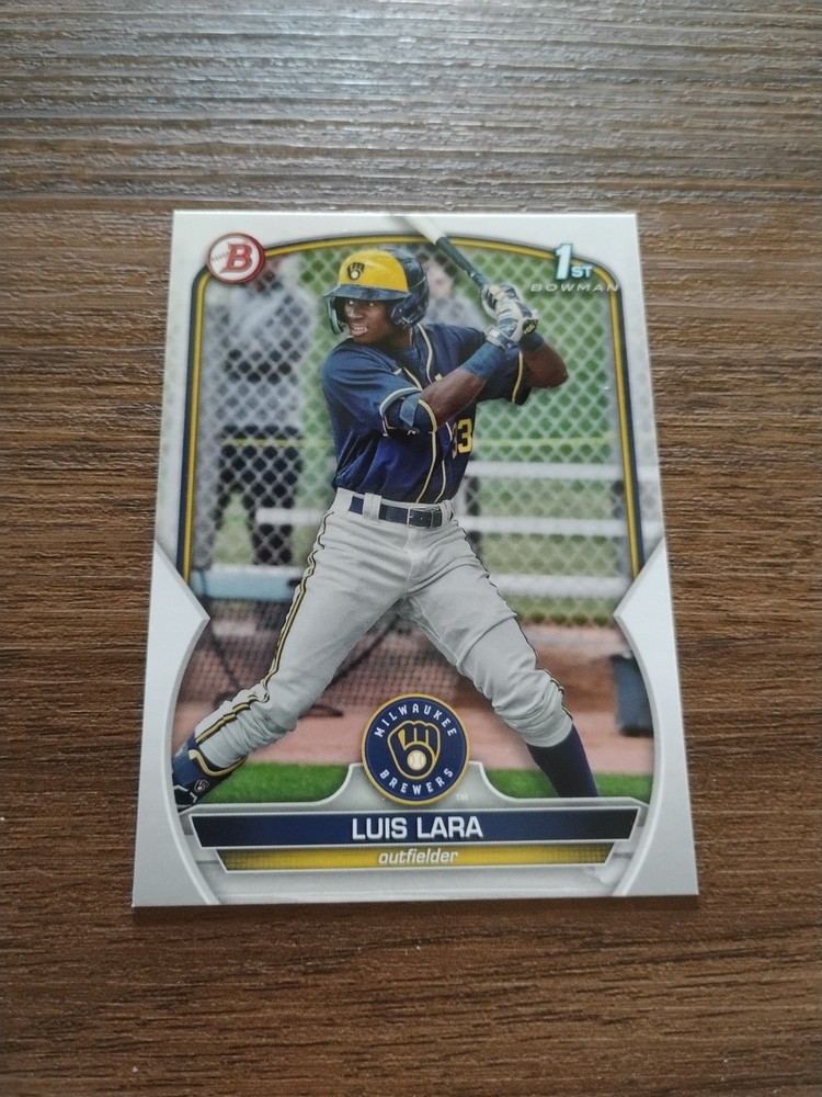 2023 Bowman Prospects 1st #BP-100 Luis Lara Milwaukee Brewers
