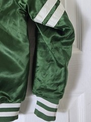 Vintage 80s Chalk Line New York Jets Satin Jacket Youth Size Small (6/7) Green