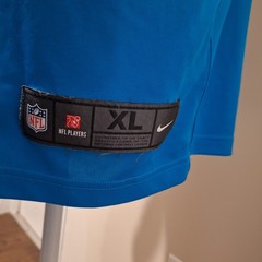 Nike NFL Carolina Panthers McCaffrey #22 Jersey Blue Black White XL