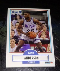 1990 Fleer – Nick Anderson Rookie #132 – Many Non – Sport & Sport Cards Avail