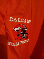 Calgary Stampeders Starter Windbreaker CFL Jacket Size XL