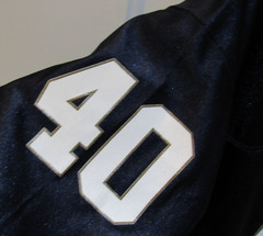 Notre Dame Men&rsquo;s Medium adidas Blue # 40 Fighting Irish Football Jersey NCAA