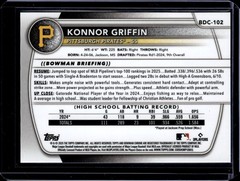 2025 Bowman Draft #BDC-102 Konnor Griffin Chrome