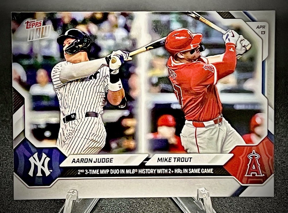 2026 Topps Now Aaron Judge & Mike Trout MVP DUO 2 HRs In Same Game #80 MVP’s 🟢